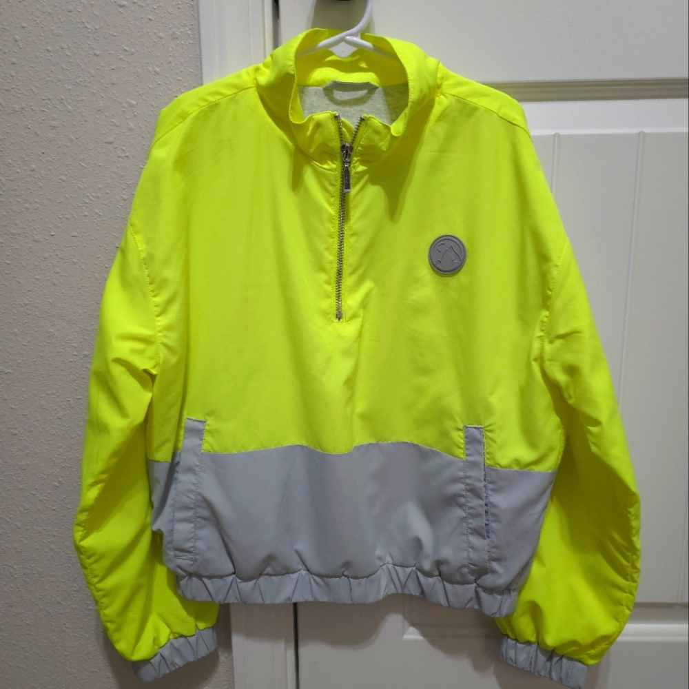 ZYIA Neon Yellow and Gray Kids Sweatshirt